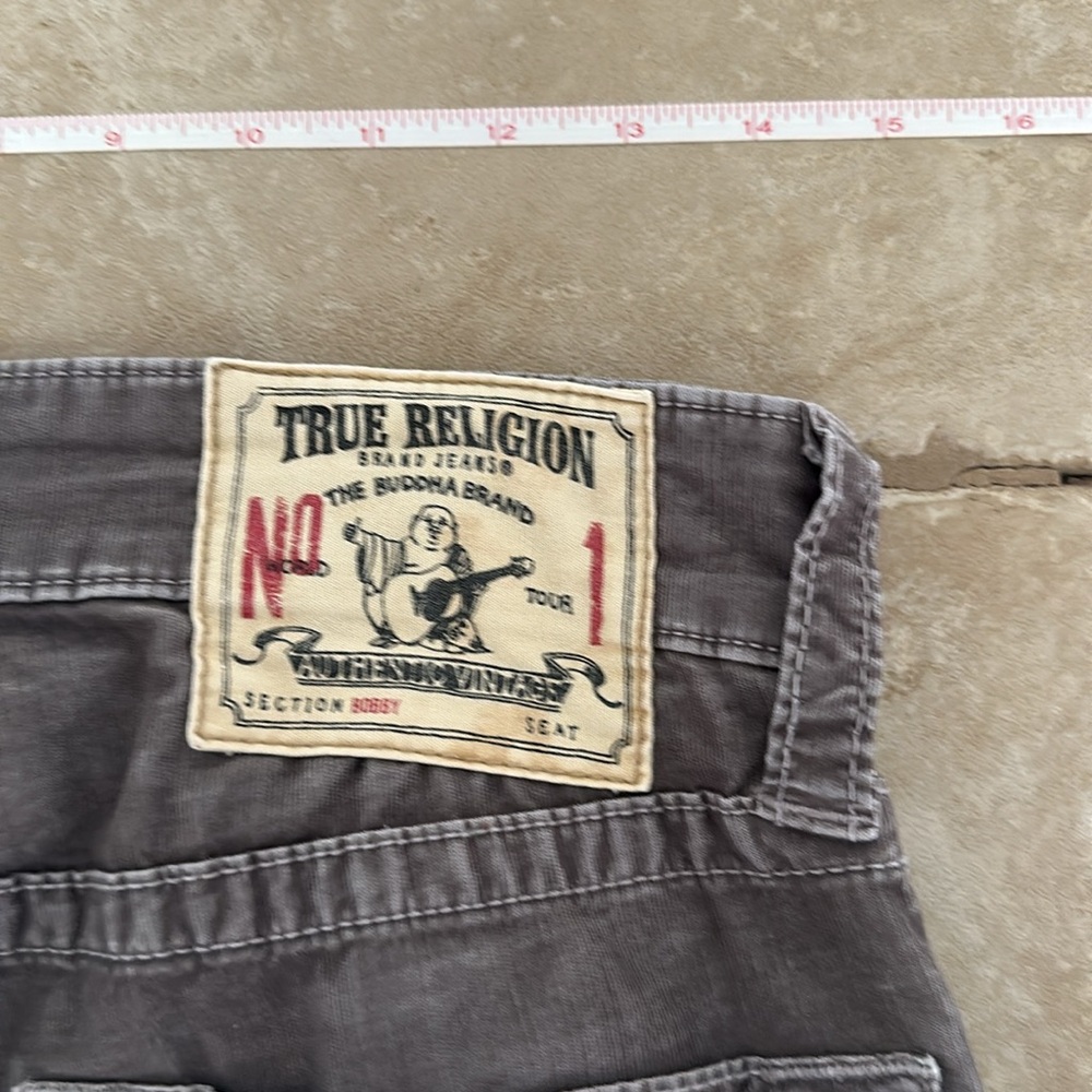 True Religion Gray Corduroy Jeans - Picture 6 of 7